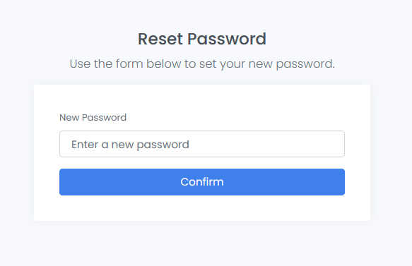 Password Reset Email